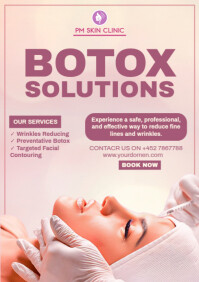 白色 Botox Solutions A4 Template