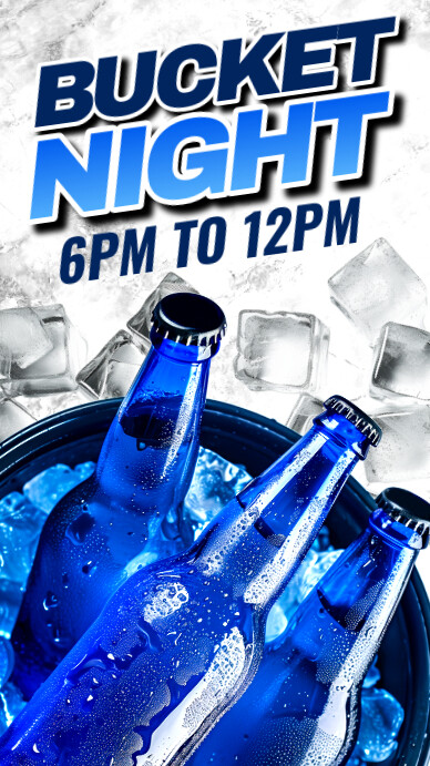 Bucket Nite White Maximalist Bucket Night Instagram Story Template | PosterMyWall