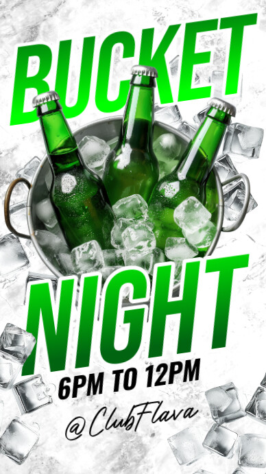 Bucket Nite Copy of White Maximalist Bucket Night Instagram Story | PosterMyWall