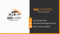 White Maximalist Busi Business Card template