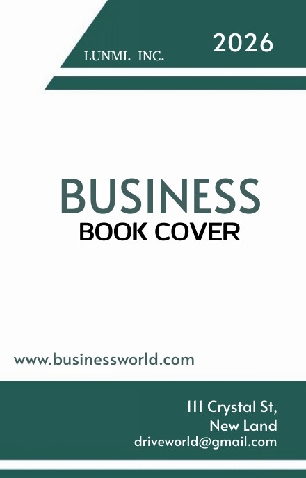 White Maximalist Business Book Wattpad Cover template