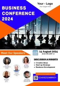 White Maximalist Business Conference Annual M A5 template