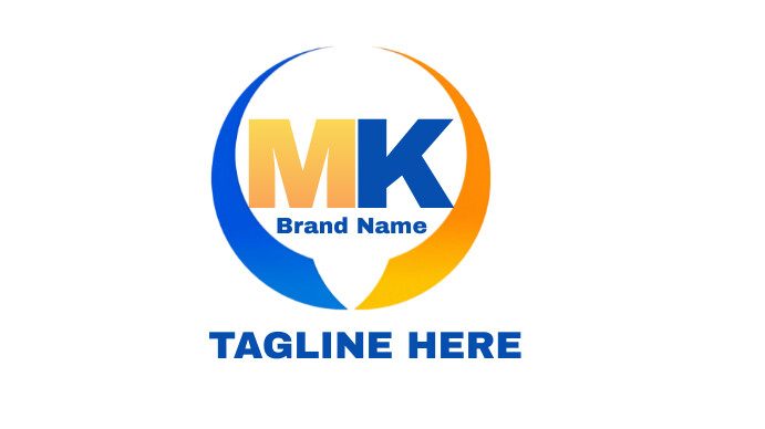 White Maximalist Business Name Logo  Digital Digitale Vertoning (16:9) template