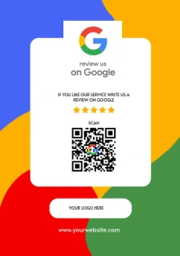 White Maximalist Business Review A5 template