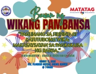 White Maximalist Buwan Ng Wika Flyer (us Letter) template