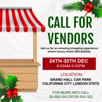 White Maximalist Call For Vendors Instagram Post template