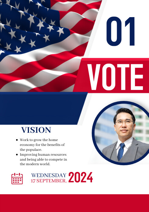 Copy of White Maximalist Campaign Flyer A4 | PosterMyWall