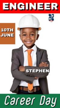 White Maximalist Career Day Instagram Story template