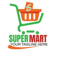 White Maximalist Cart Logo Ilogo template