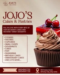 White Maximalist Catering Service Flyer  Instagram Portrait template