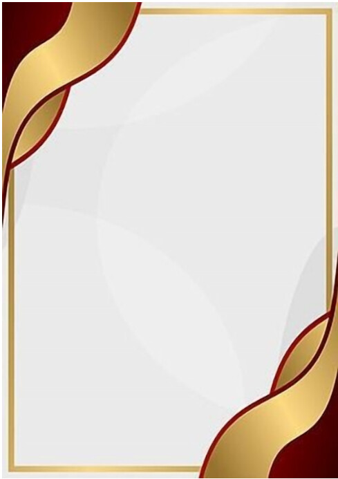 White Maximalist Certificate  A4 template