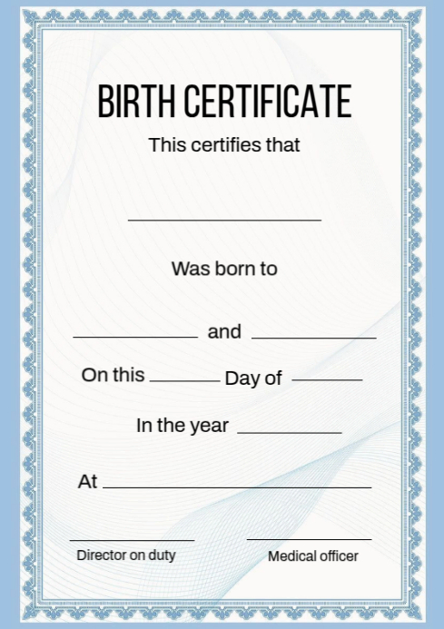 White Maximalist Certificate A4 template
