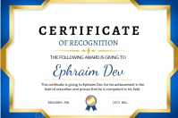 White Maximalist Certificate  Label template