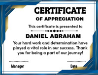 White Maximalist Certificate Of Appreciation  Flyer (us Letter) template