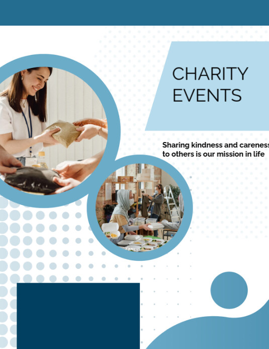 Copy of White Maximalist Charity Event Flyer (us Letter) | PosterMyWall