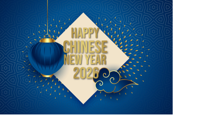 White Maximalist Chinese New Year Poster Template | PosterMyWall