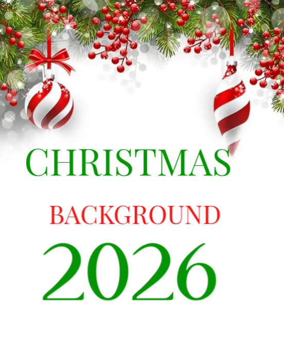 White Maximalist Christmas Background Instagram Portrait Template ...