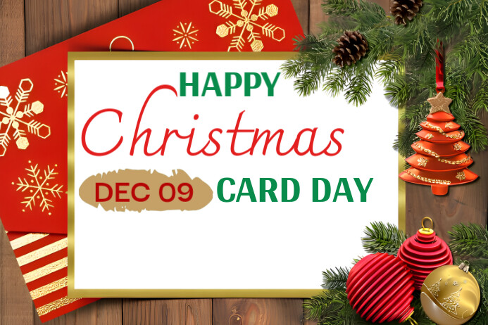 White Maximalist Christmas Card Poster Template | PosterMyWall