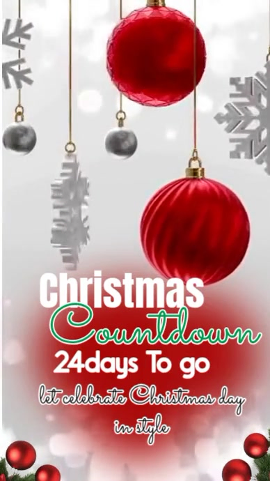 Christmas Countdown Template | PosterMyWall