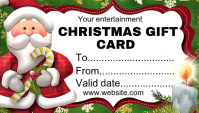 White Maximalist Christmas Gift Card  Blog Header template