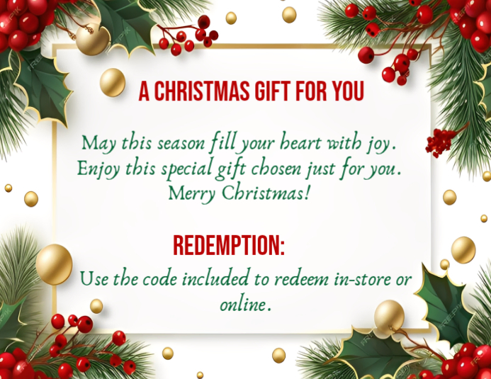 Christmas Gift Card Flyers Template | PosterMyWall