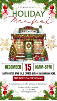 White Holiday Market Indaba yaku-Instagram Template