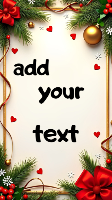 White Maximalist Christmas Menu Flyer Instagram Story Template ...