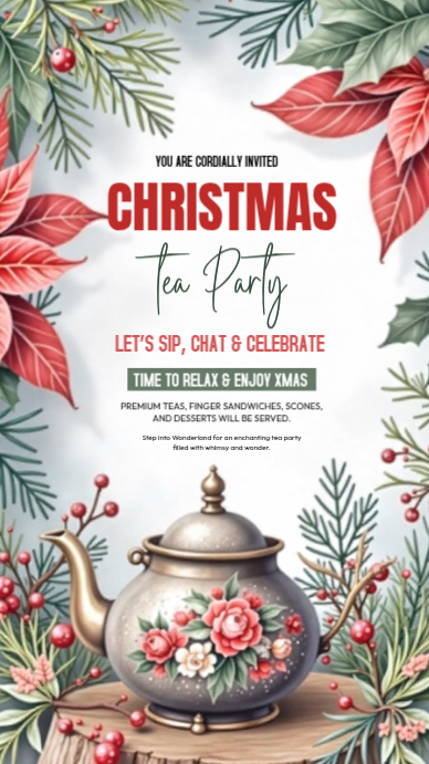 Copy of White Maximalist Christmas Party Instagram Story | PosterMyWall