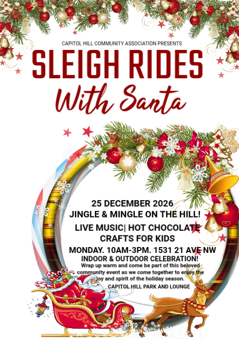 Copy of White Maximalist Christmas Sleigh Rides Event A4 | PosterMyWall