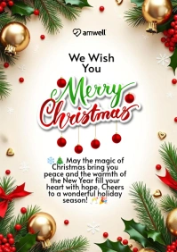 White Maximalist Christmas Template  A2