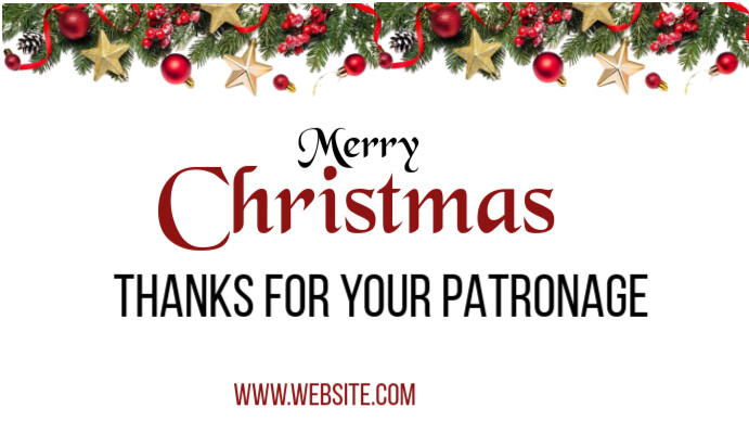 Kopya ng White Maximalist Christmas Thank You Card Digital Display (16: ...