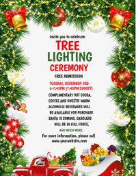 Christmas Tree Lighting Flyer Template | PosterMyWall