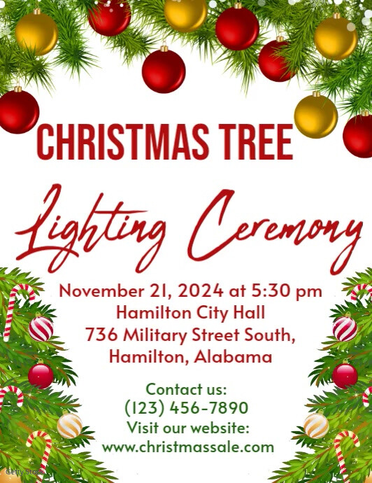 Tree Lighting Flyer.pdf Copy of White Maximalist Christmas Tree Lighting Flyer Flyer (us Letter ...
