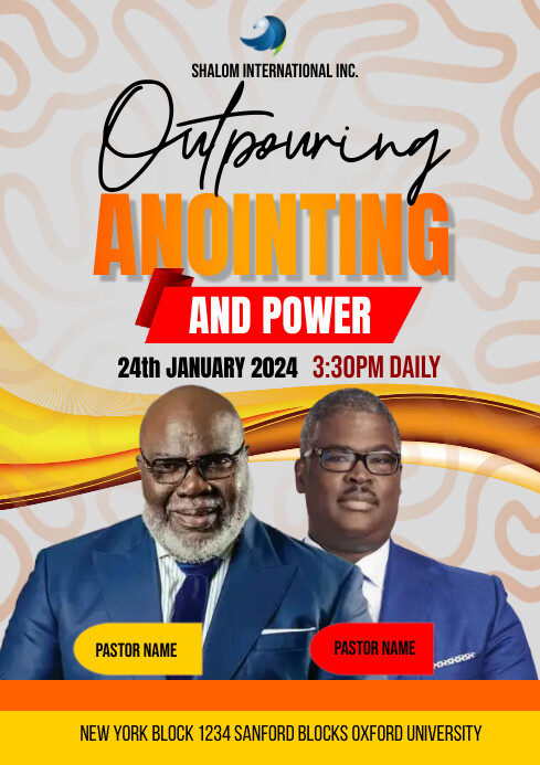 Plantilla de White Maximalist Church A4 | PosterMyWall