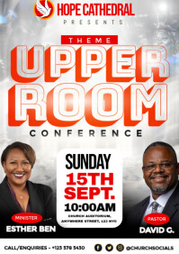 Hvid Church Conference A5 Template