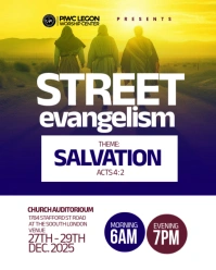 White Maximalist Church Evangelism  Instagram Portrait template