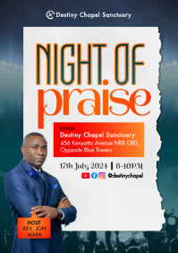 Branco Night of Praise Event A3 Template