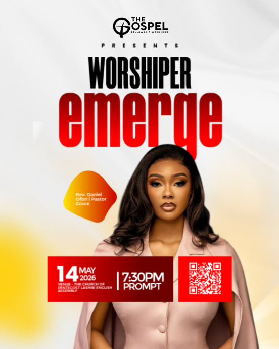 Copy of White Maximalist Church Flyer Instagram Portrait | PosterMyWall