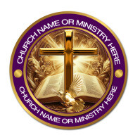 White Maximalist Church  Logo Logotipo template
