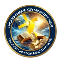 White Maximalist Church  Logo template