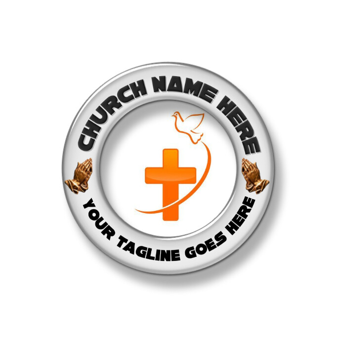 White Maximalist Church Logo Logo template