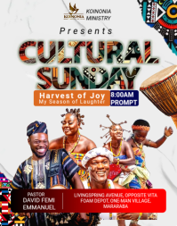 White Maximalist Church Poster/wallboard template