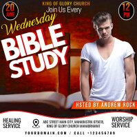 สีขาว Bible Study Event Instagram Post Template