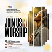 White Maximalist Church  Square (1:1) template