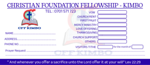Biały Church Donation Envelope Envelopes Template