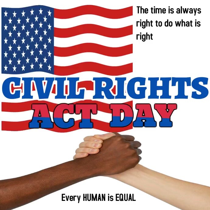 White Maximalist Civil Rights Act Instagram Template | PosterMyWall