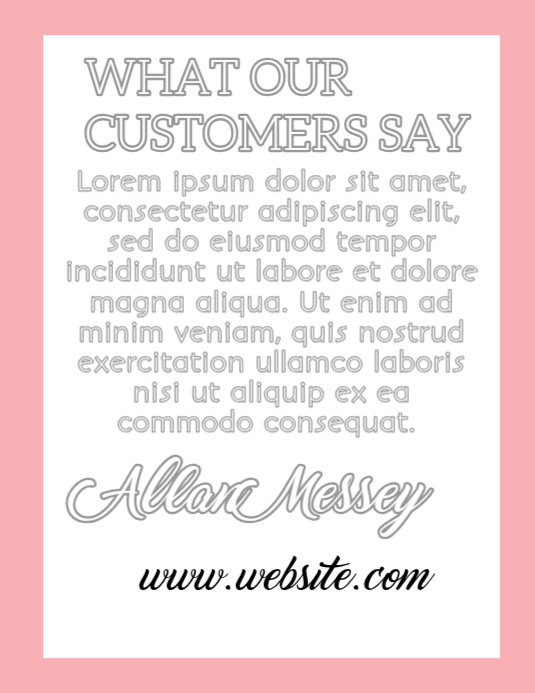 White Maximalist Client Appreciation Flyer (us Letter) Template ...