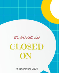 White Maximalist Closed  Instagram Portrait template