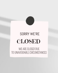 White Maximalist Closed  Instagram Portrait template
