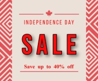 White Maximalist Cnada Day Sale Templates Med Medium Rectangle